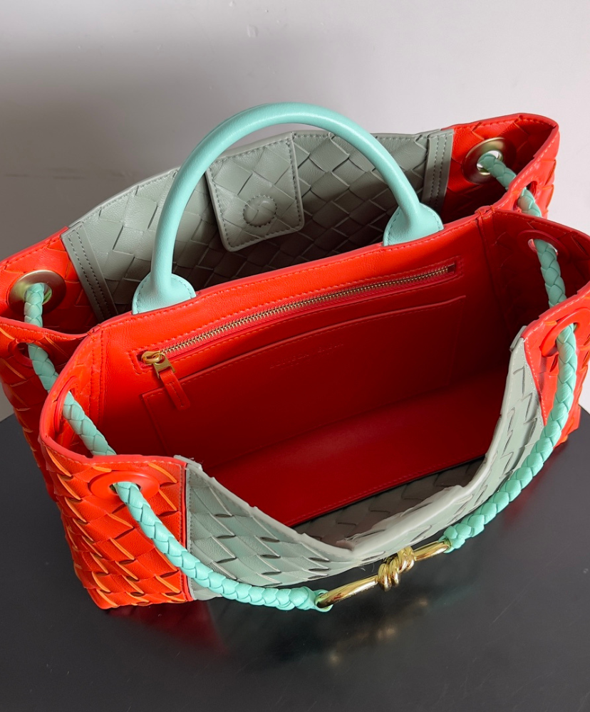 East/West Andiamo Bag in Intrecciato Leather