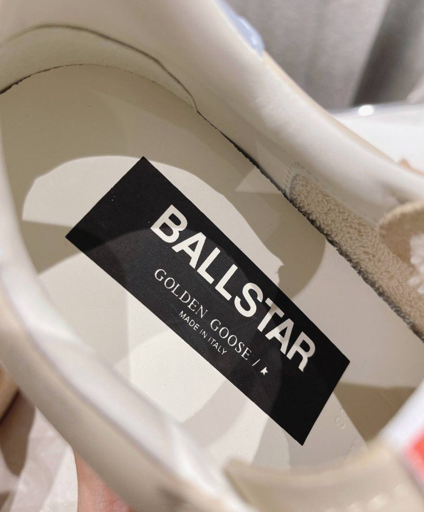 Golden Goose Ball Star White & Silver Glitter