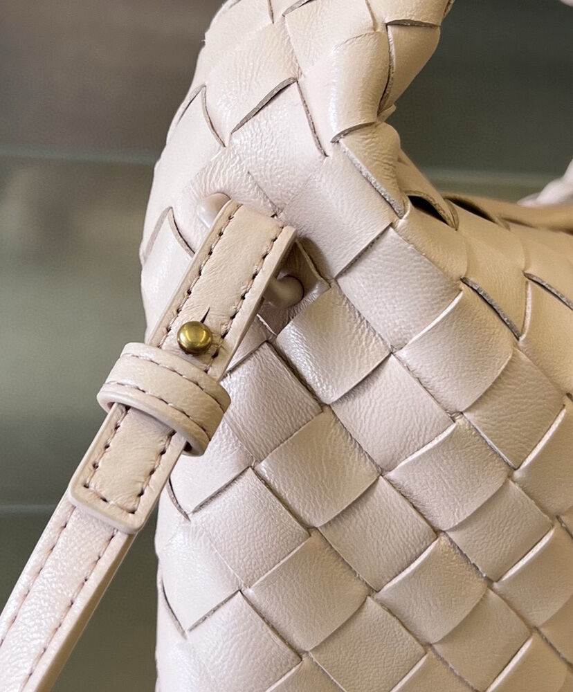 Mini Hop Intrecciato Leather Shoulder Bag