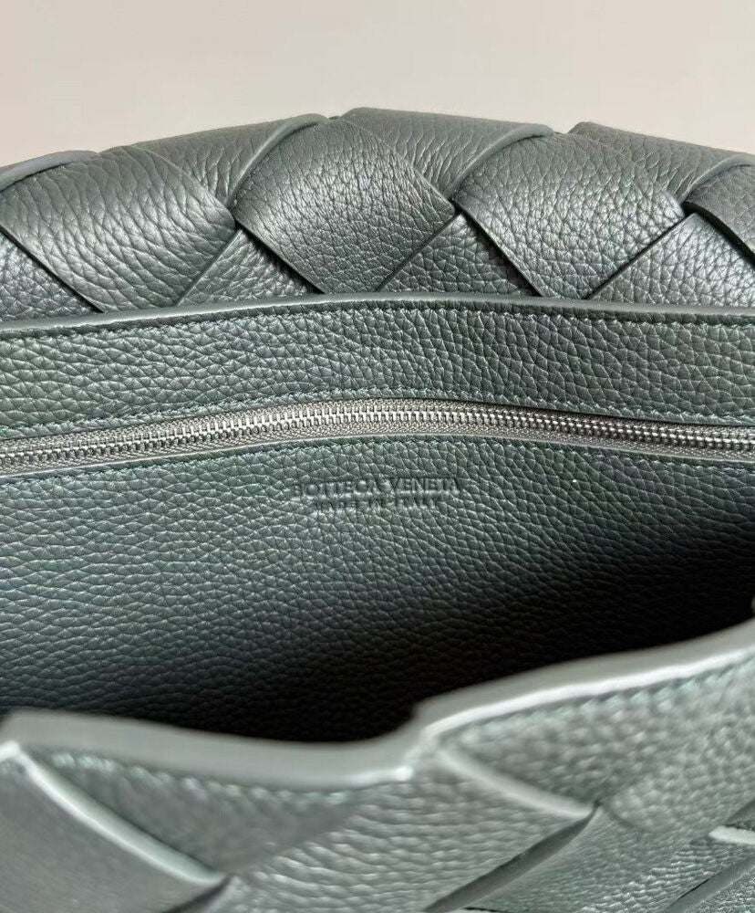 Large Diago Crossbody Bag in Intreccio Leather