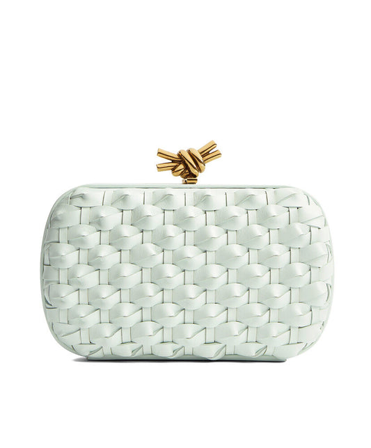 Knot Intrecciato Leather Clutch