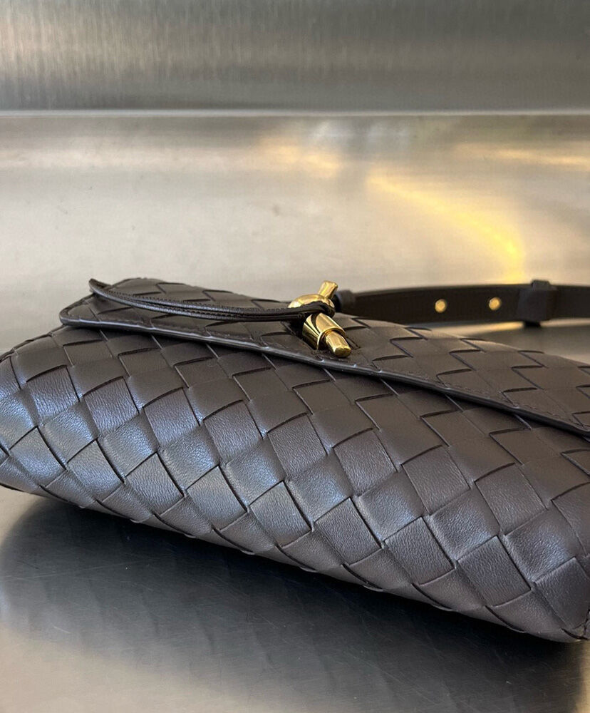 Andiamo Mini Intrecciato Leather Shoulder Bag