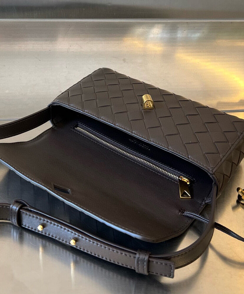 Andiamo Mini Intrecciato Leather Shoulder Bag