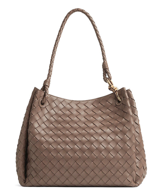 Parachute Large Intrecciato Leather Shoulder Bag