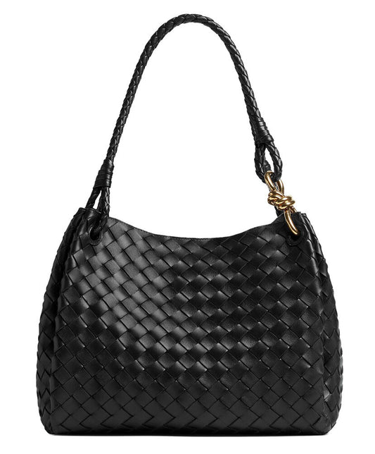 Parachute Large Intrecciato Leather Shoulder Bag