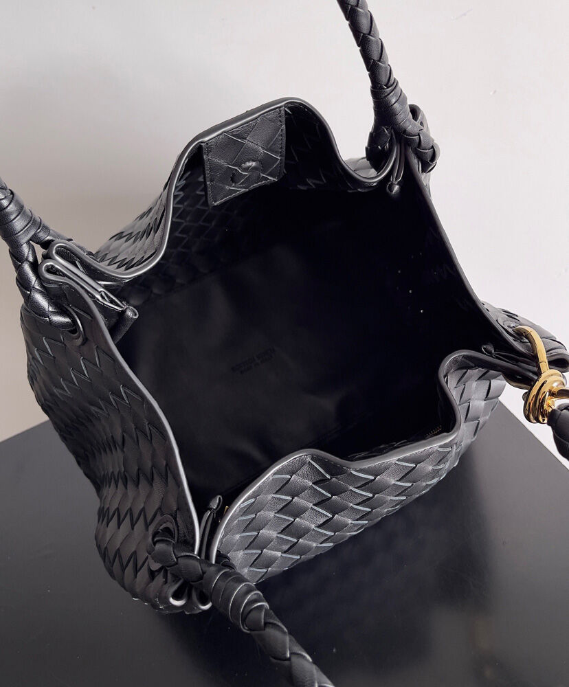 Parachute Large Intrecciato Leather Shoulder Bag