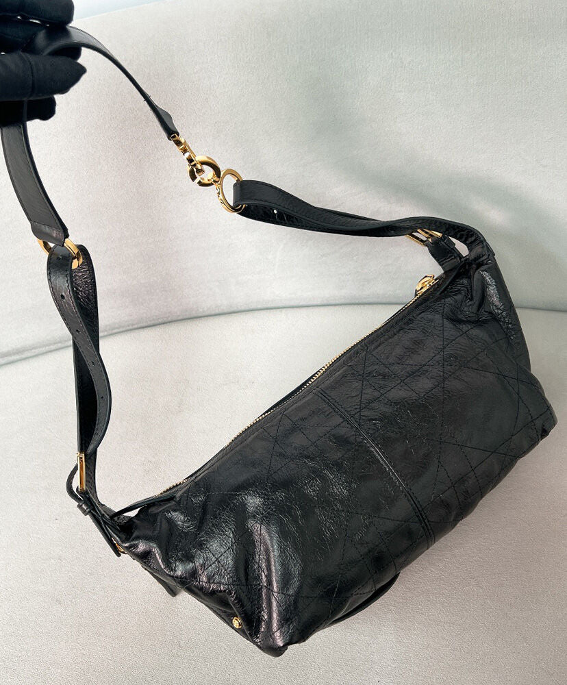 Small D-Journey Bag in Shiny Goatskin