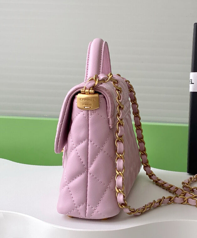 Small Flap Bag With Top Handle