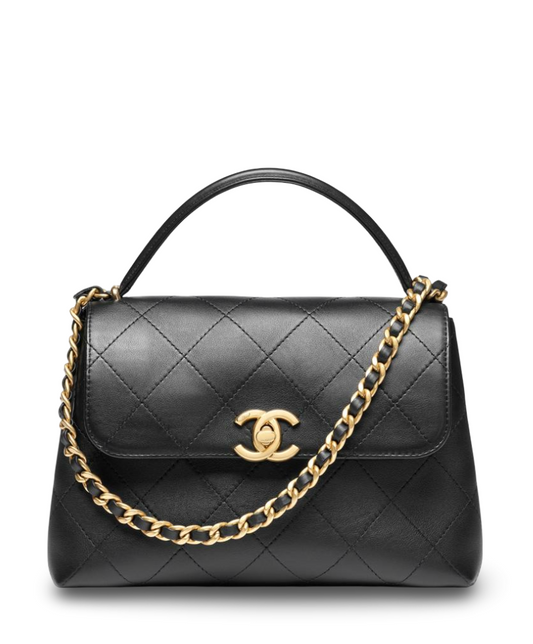 Large Flap Bag with Top Handle