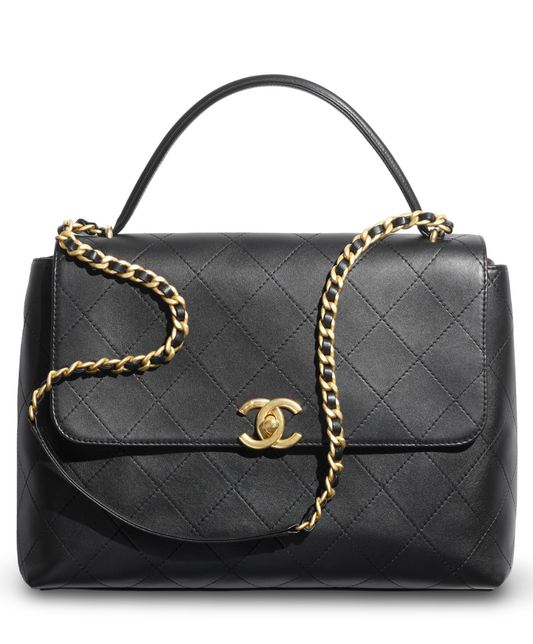 Maxi Flap Bag with Top Handle