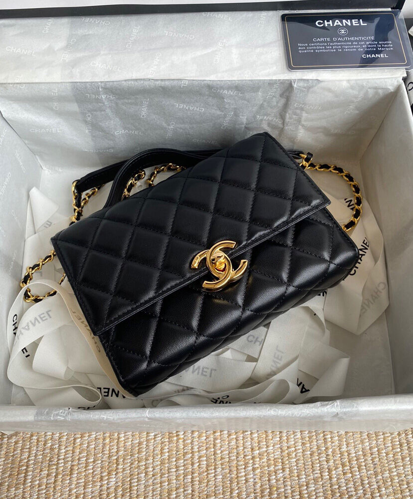 Mini Flap Bag With Handle