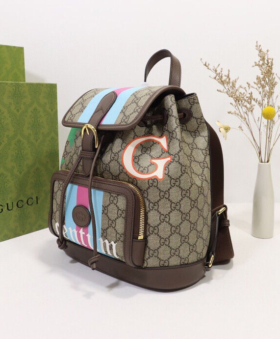 Backpack With Interlocking G