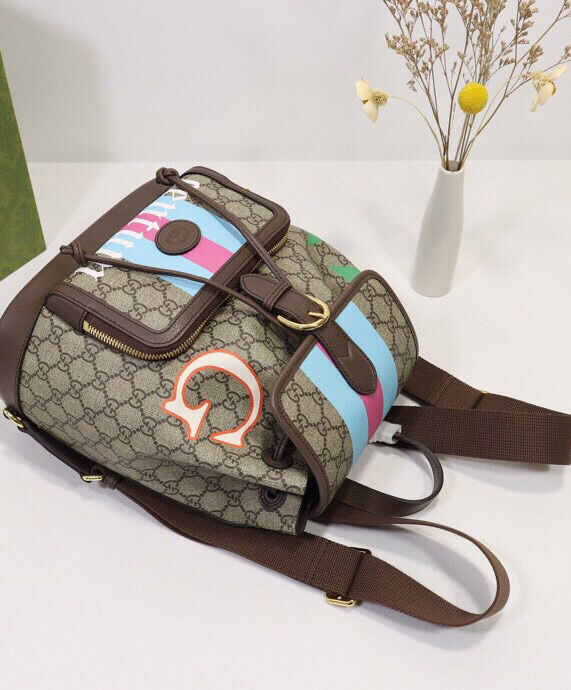 Backpack With Interlocking G