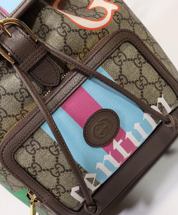 Backpack With Interlocking G