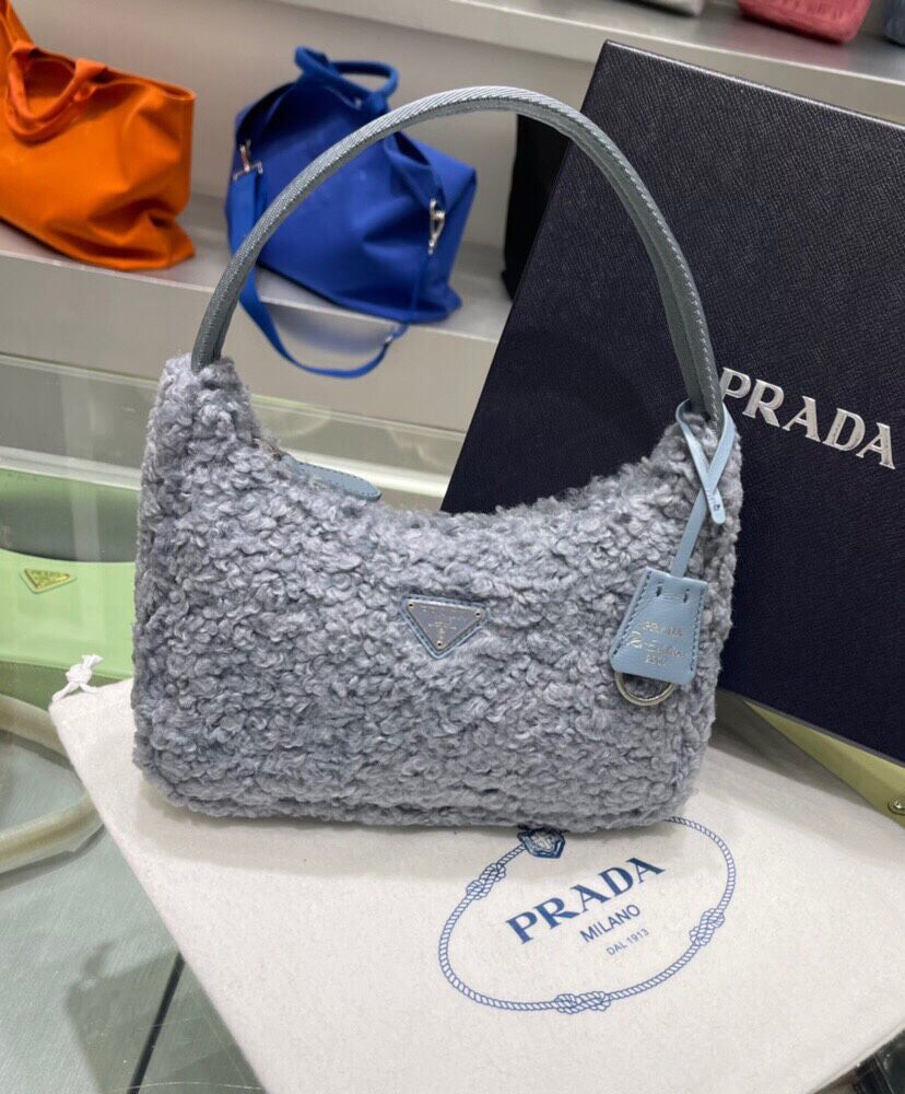 Re-Edition 2000 Shearling Mini Bag