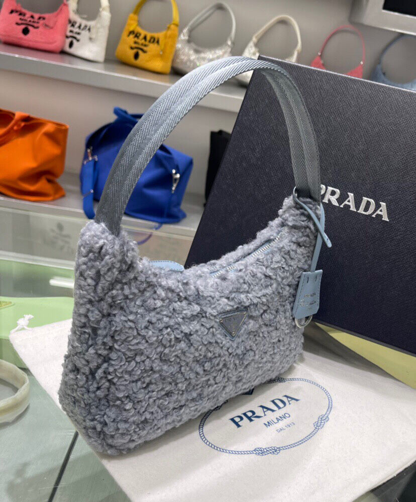 Re-Edition 2000 Shearling Mini Bag
