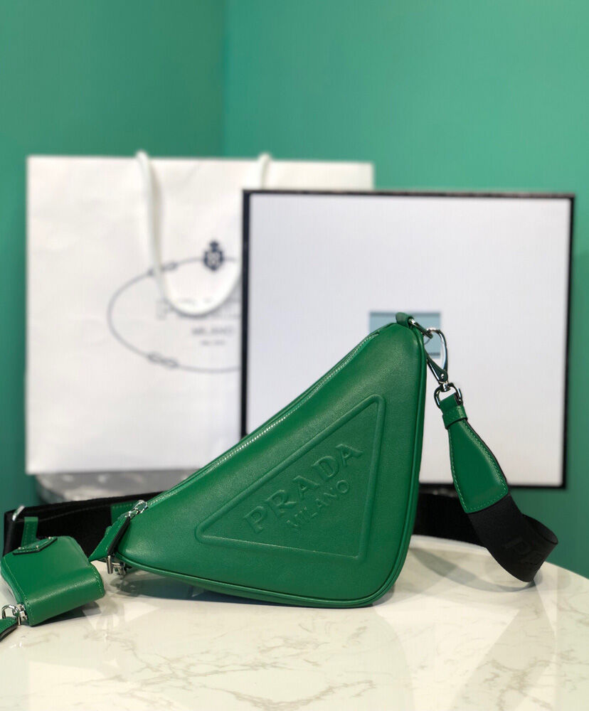 Prada Triangle Leather Shoulder Bag - MarKat store