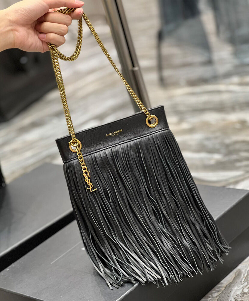 Grace Small Chain Bag In Lambskin And Suede