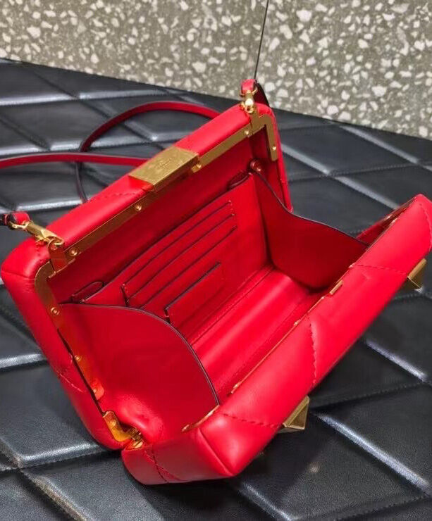 Roman Stud Minaudiere Clutch Bag