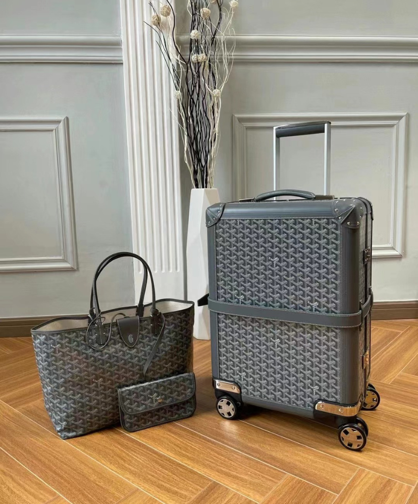 Goyard Goyardine Rolling Suitcase Trolley PM - Black Luggage and Travel,  Handbags - GOY34797