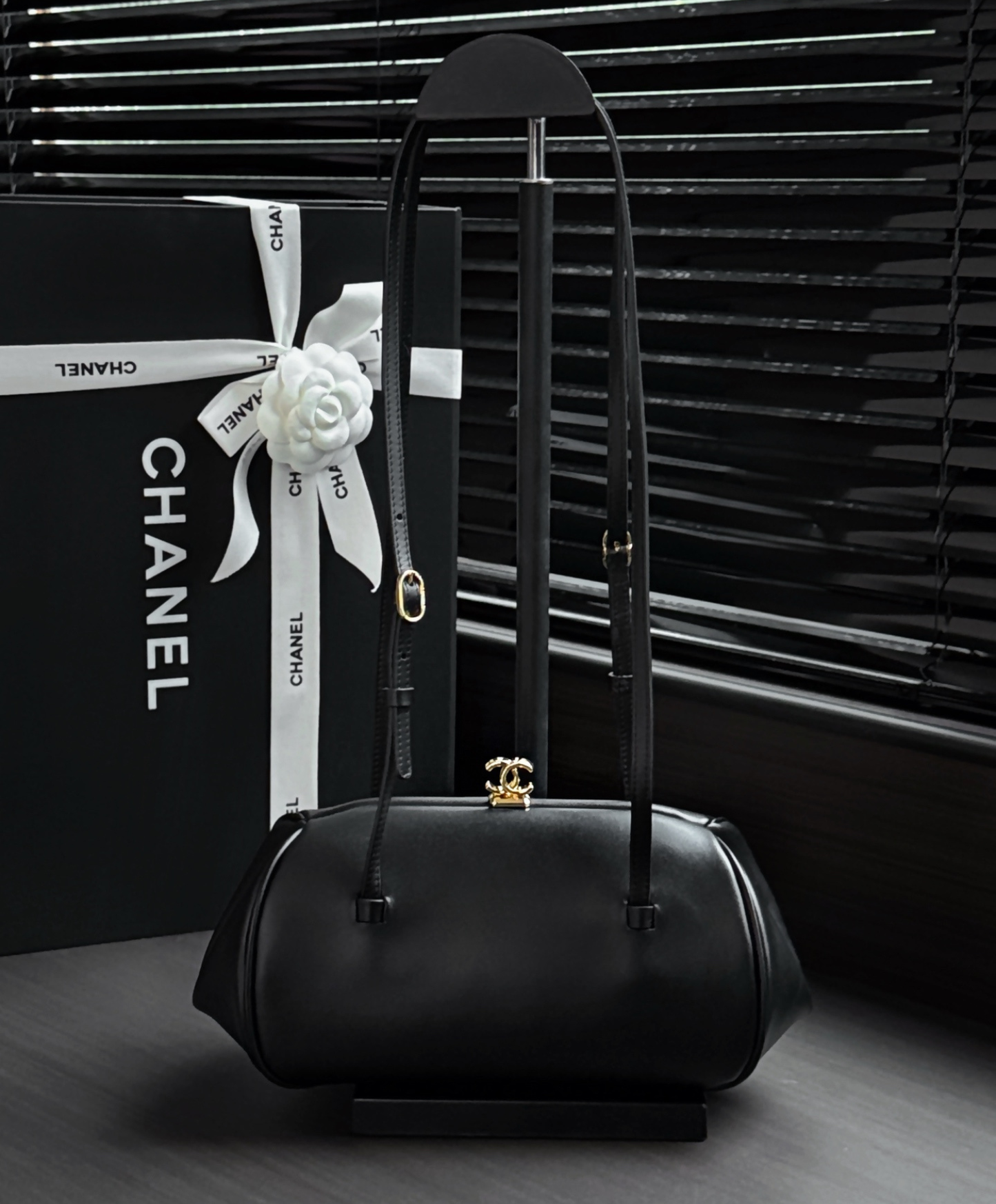 Clutch With Leather Strap