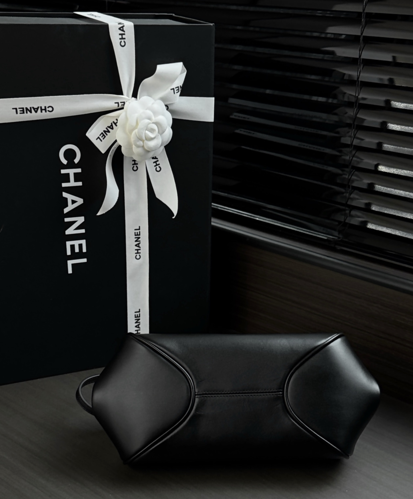 Clutch With Leather Strap