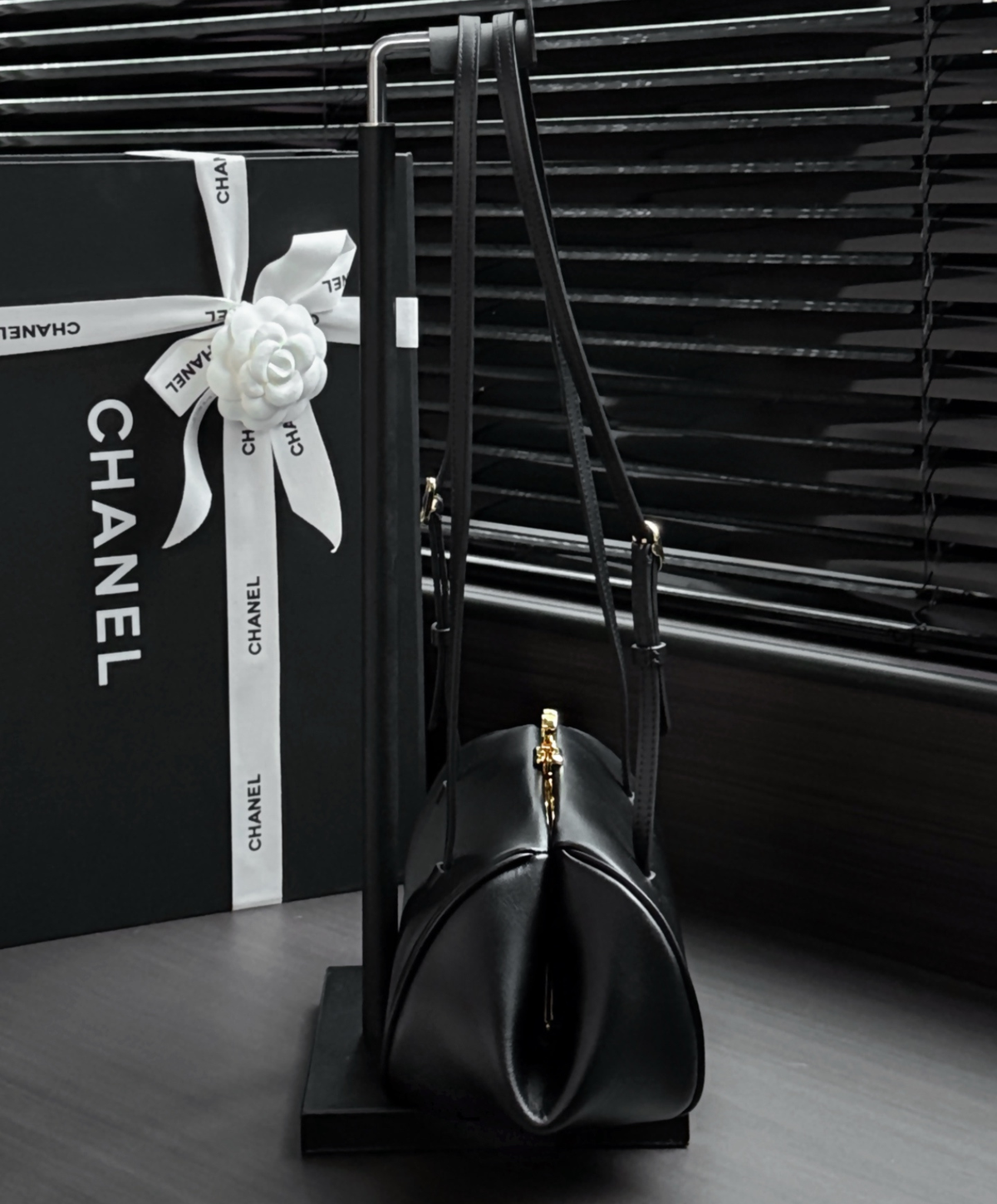 Clutch With Leather Strap