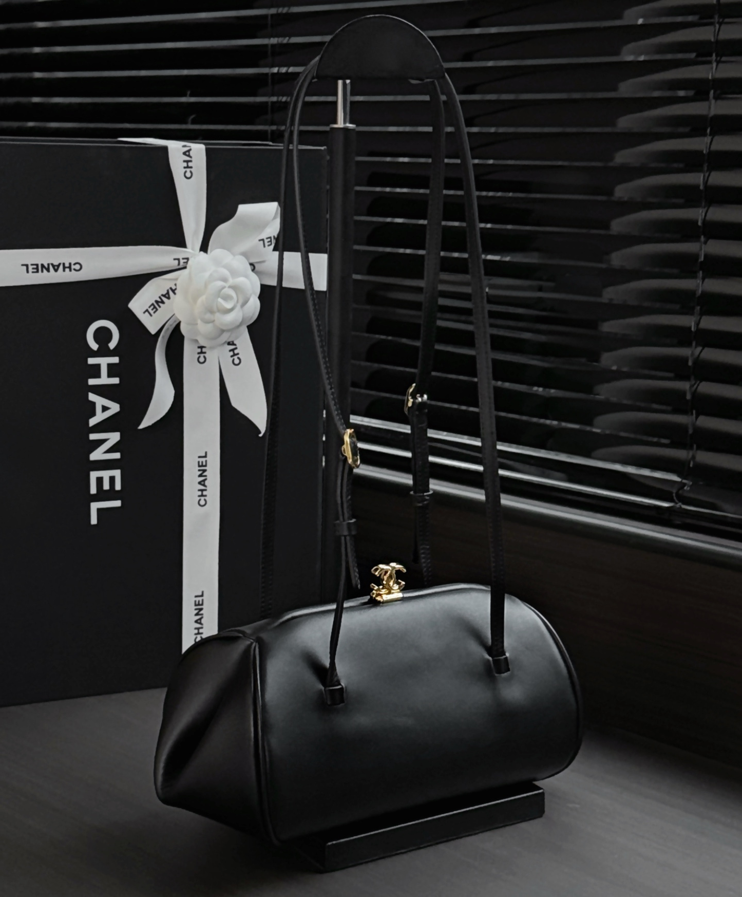 Clutch With Leather Strap