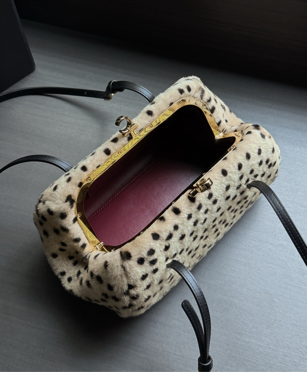 Clutch With Leather Strap