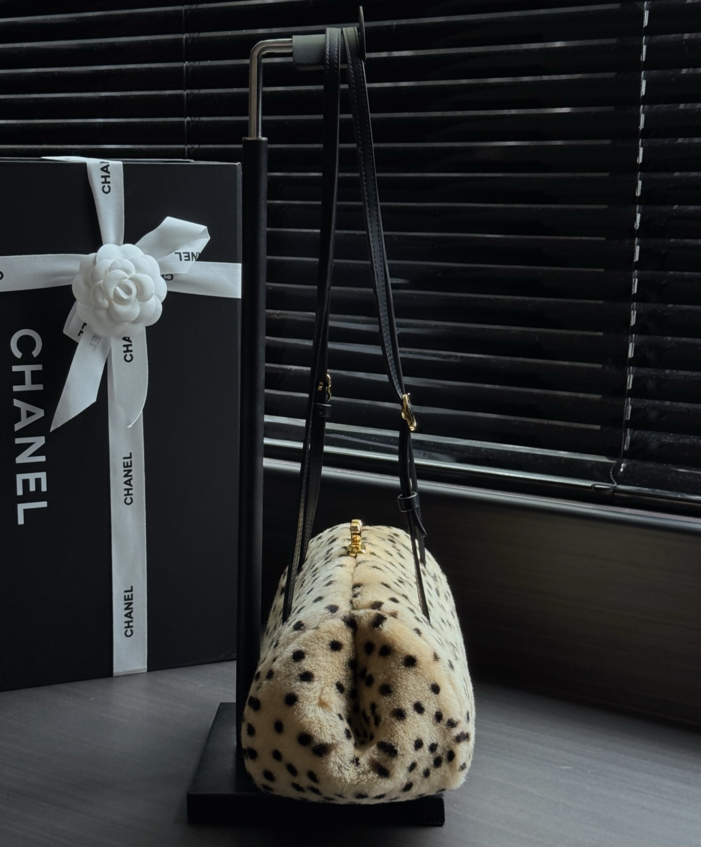 Clutch With Leather Strap