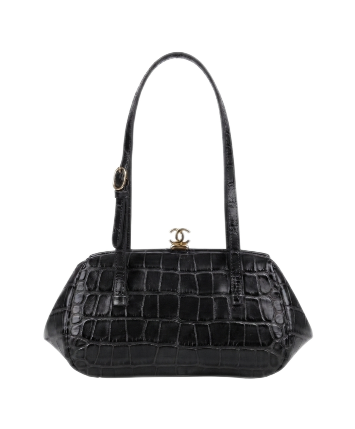 Clutch With Leather Strap