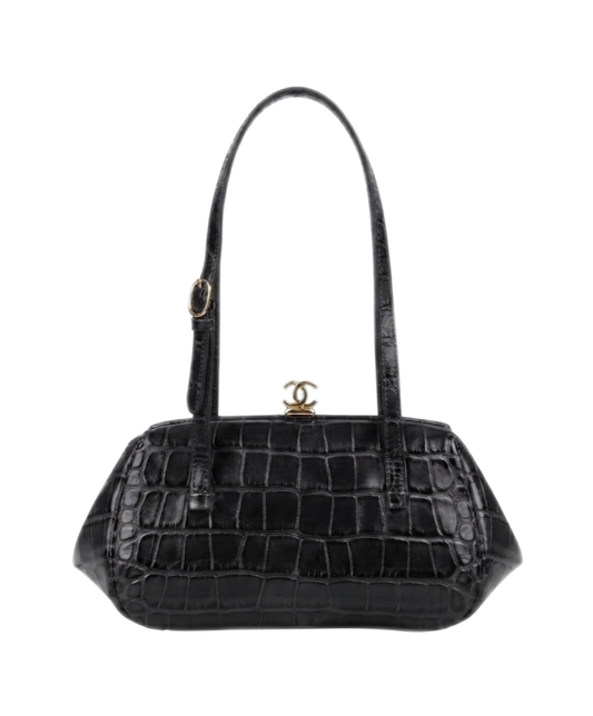 Clutch With Leather Strap