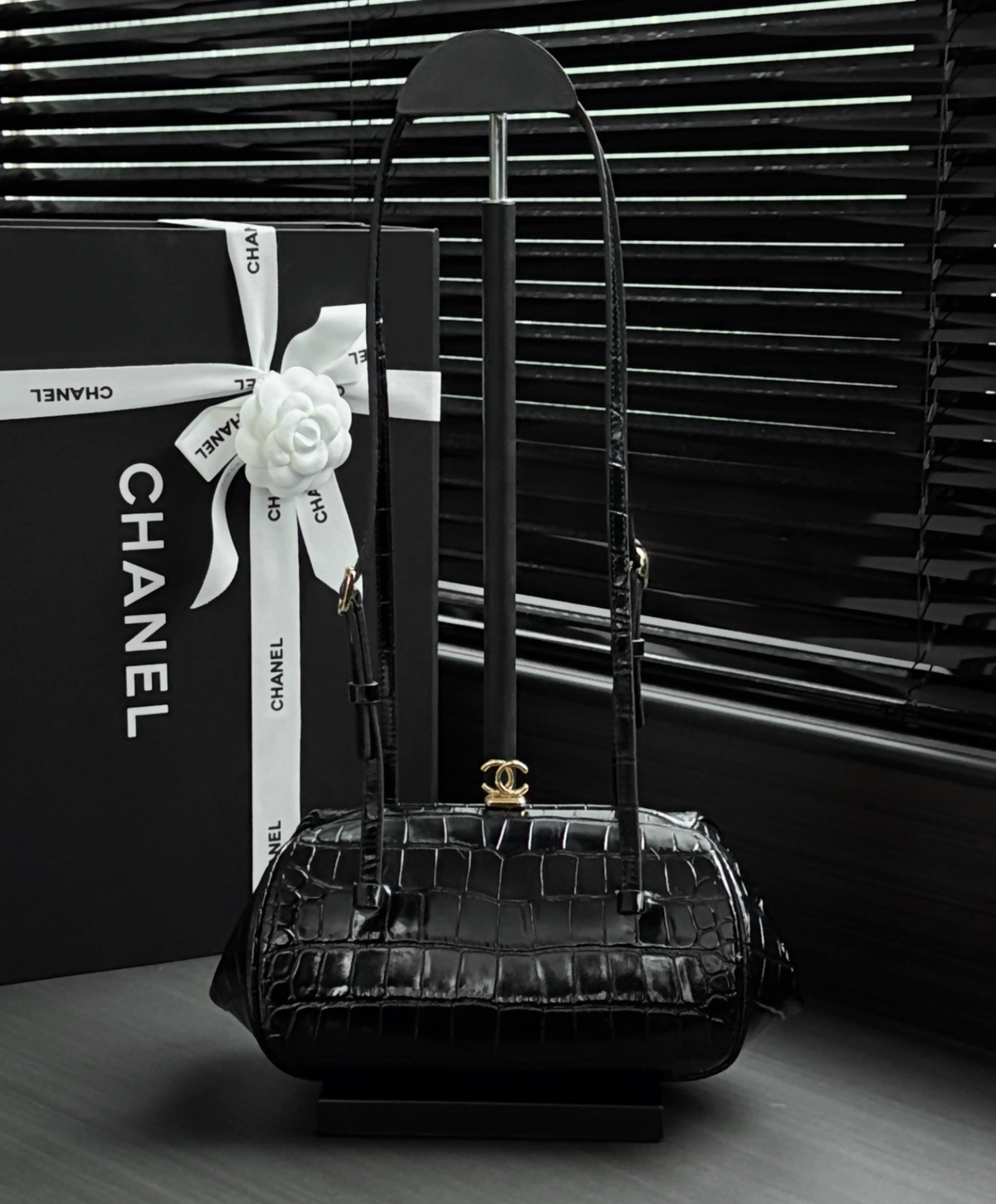 Clutch With Leather Strap