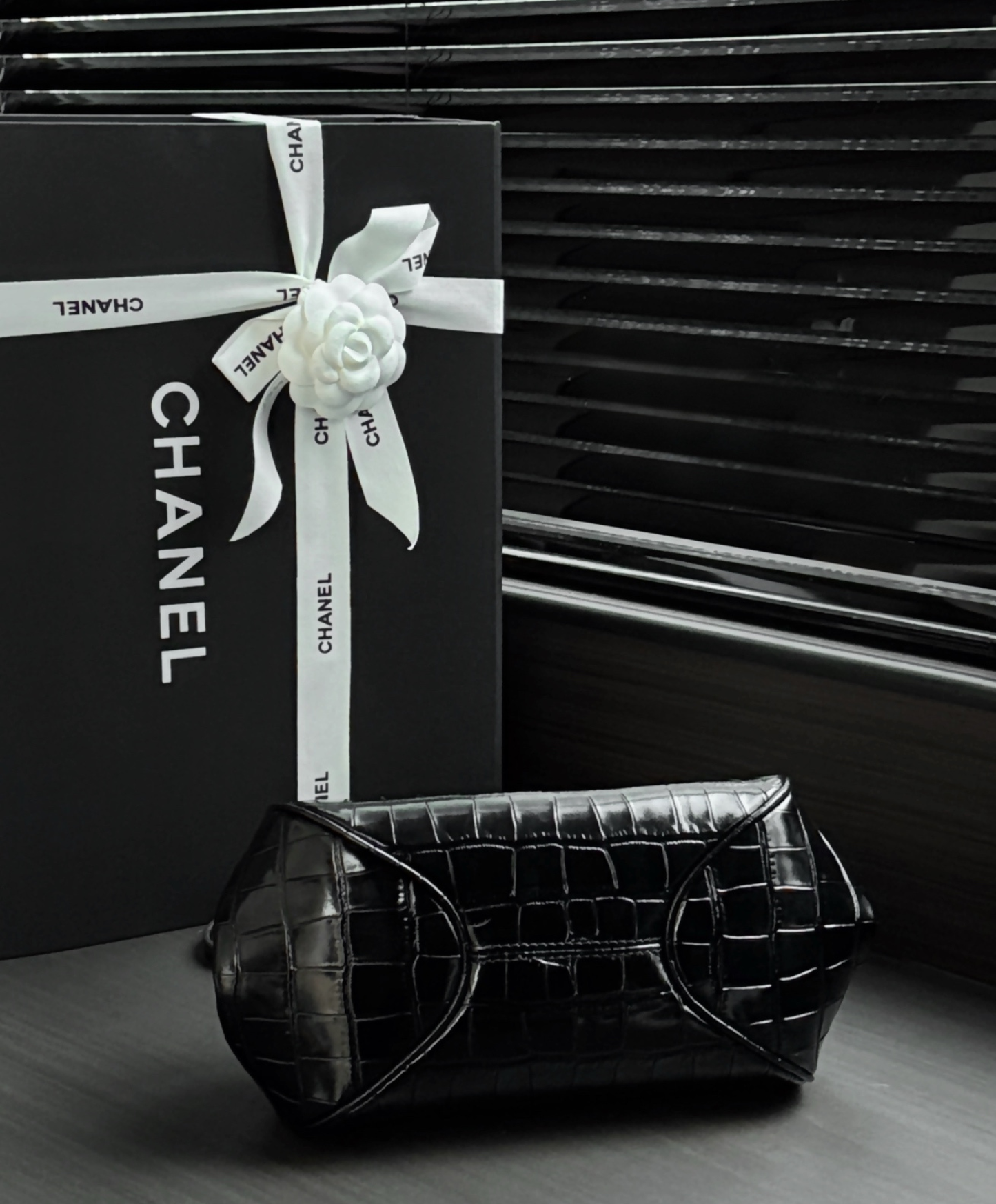 Clutch With Leather Strap