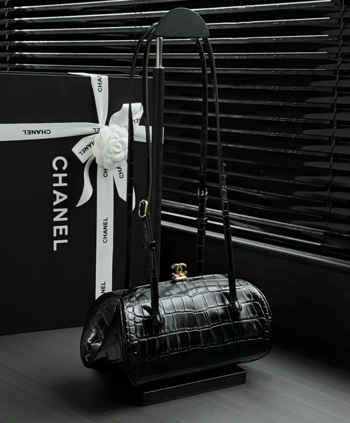Clutch With Leather Strap