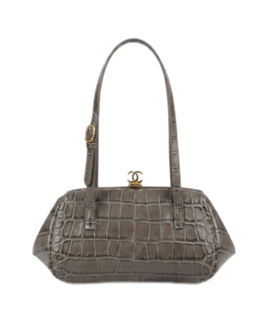 Clutch With Leather Strap
