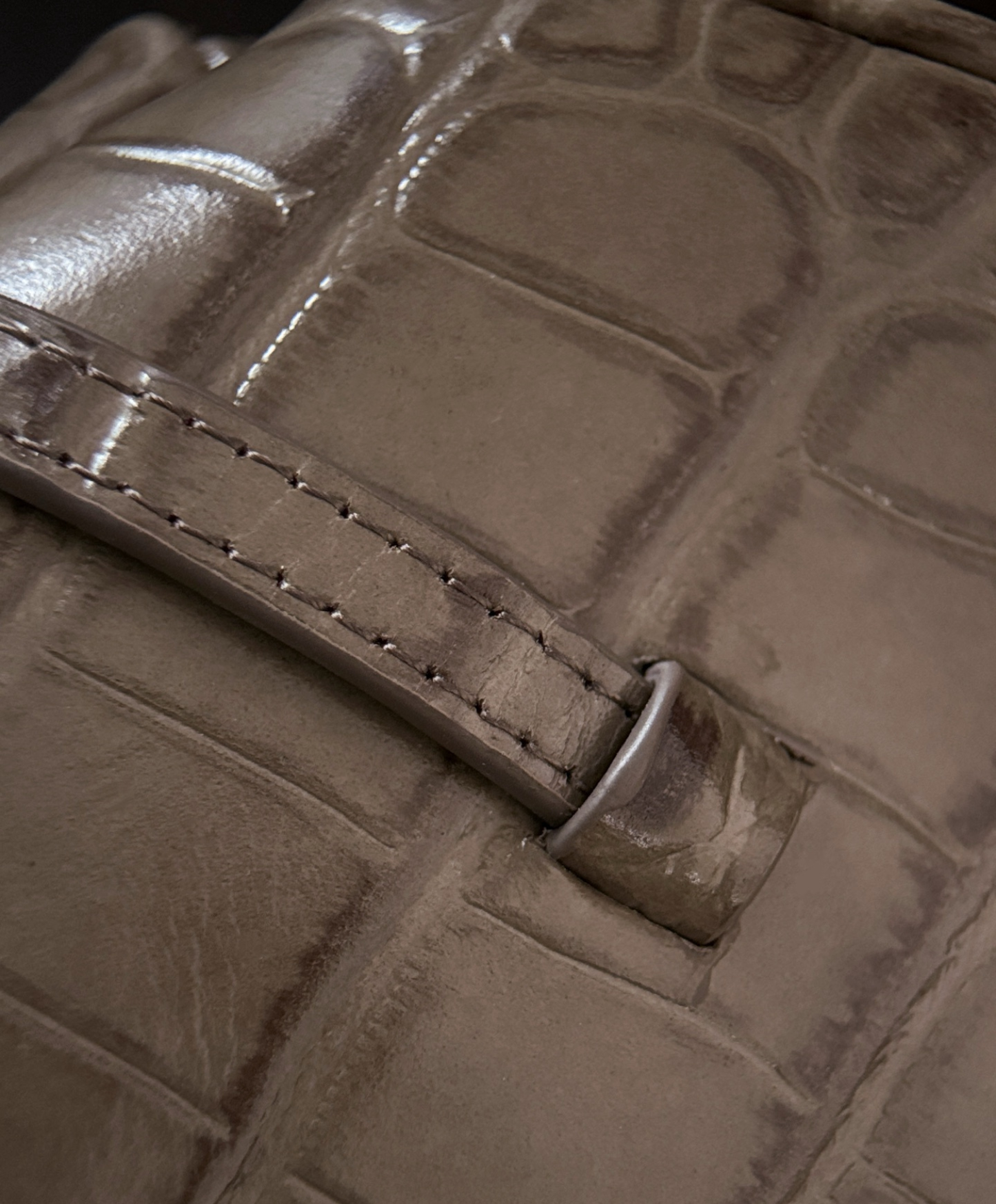 Clutch With Leather Strap