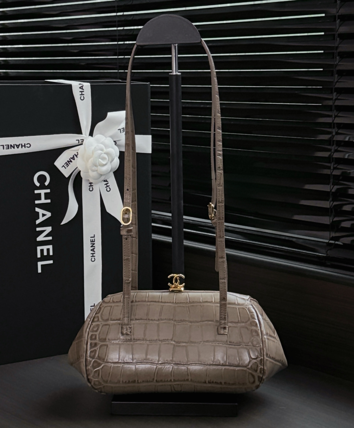 Clutch With Leather Strap
