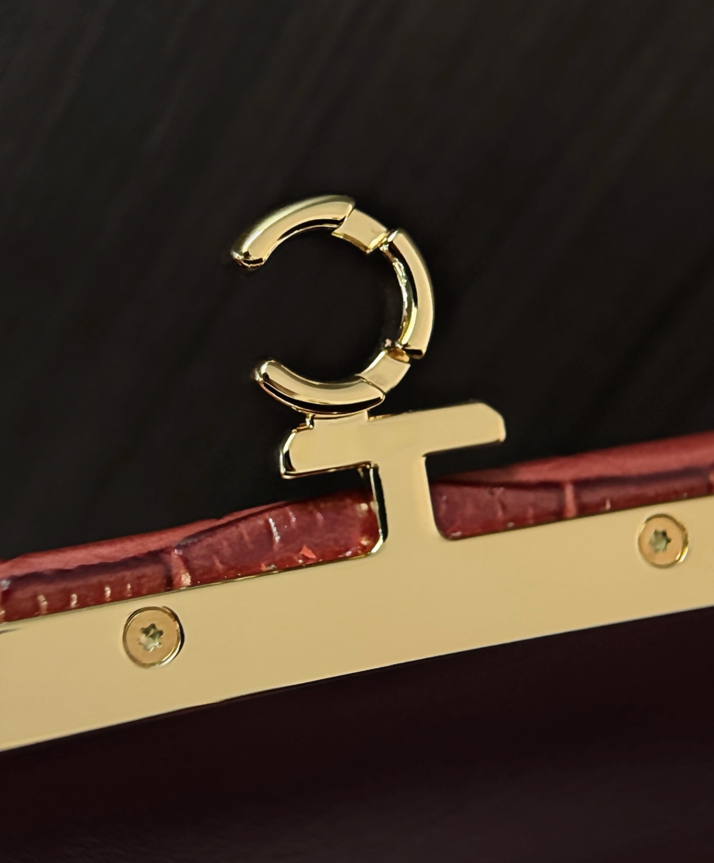 Clutch With Leather Strap