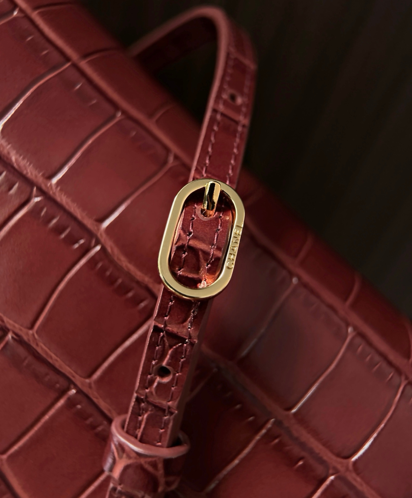 Clutch With Leather Strap