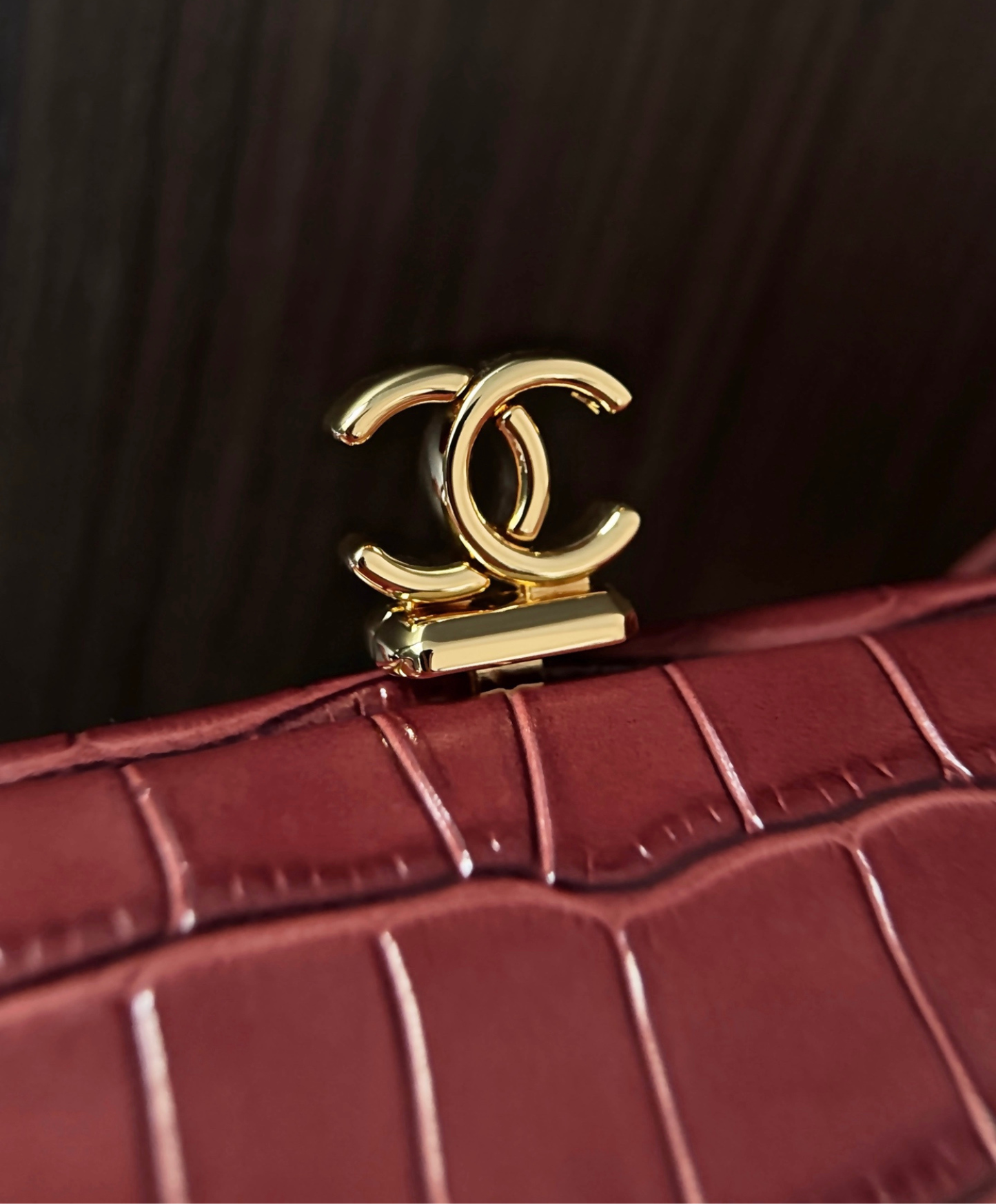 Clutch With Leather Strap