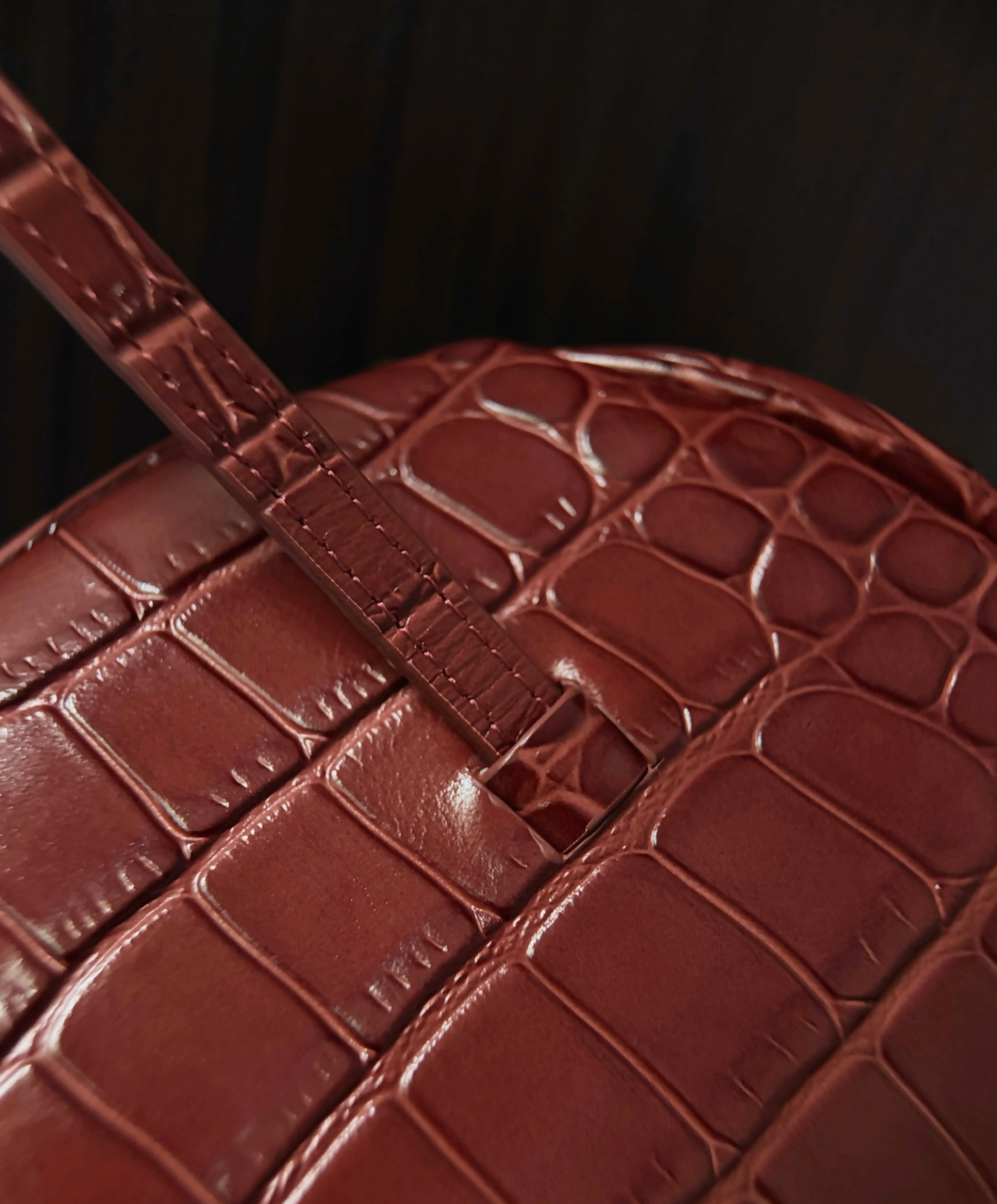 Clutch With Leather Strap