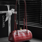 Clutch With Leather Strap
