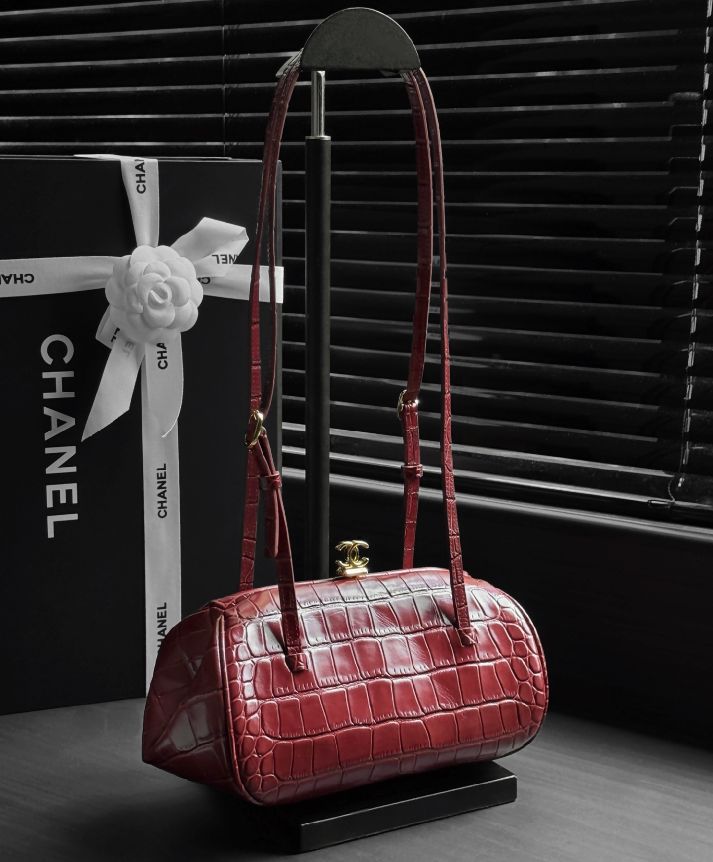 Clutch With Leather Strap
