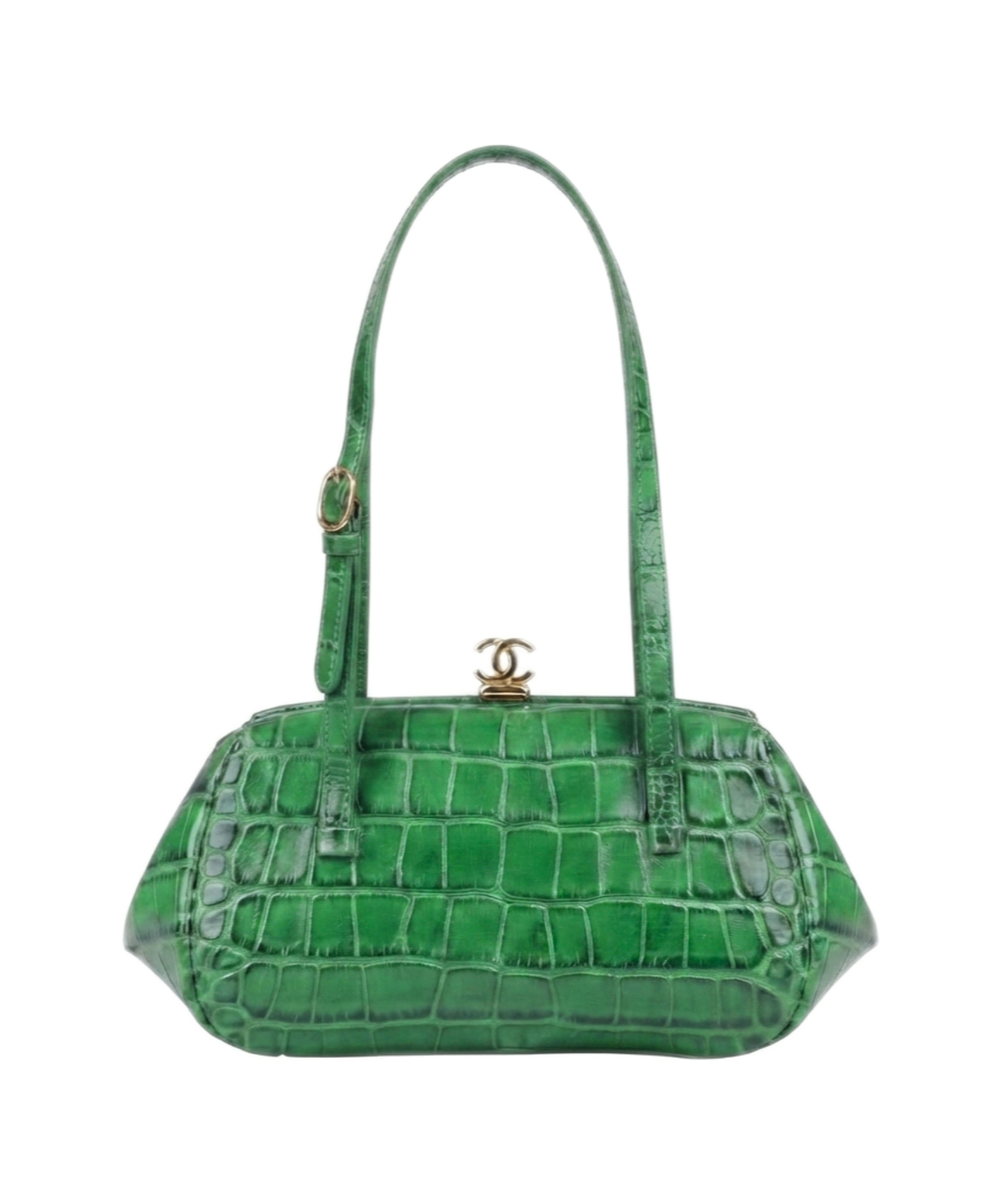 Clutch With Leather Strap