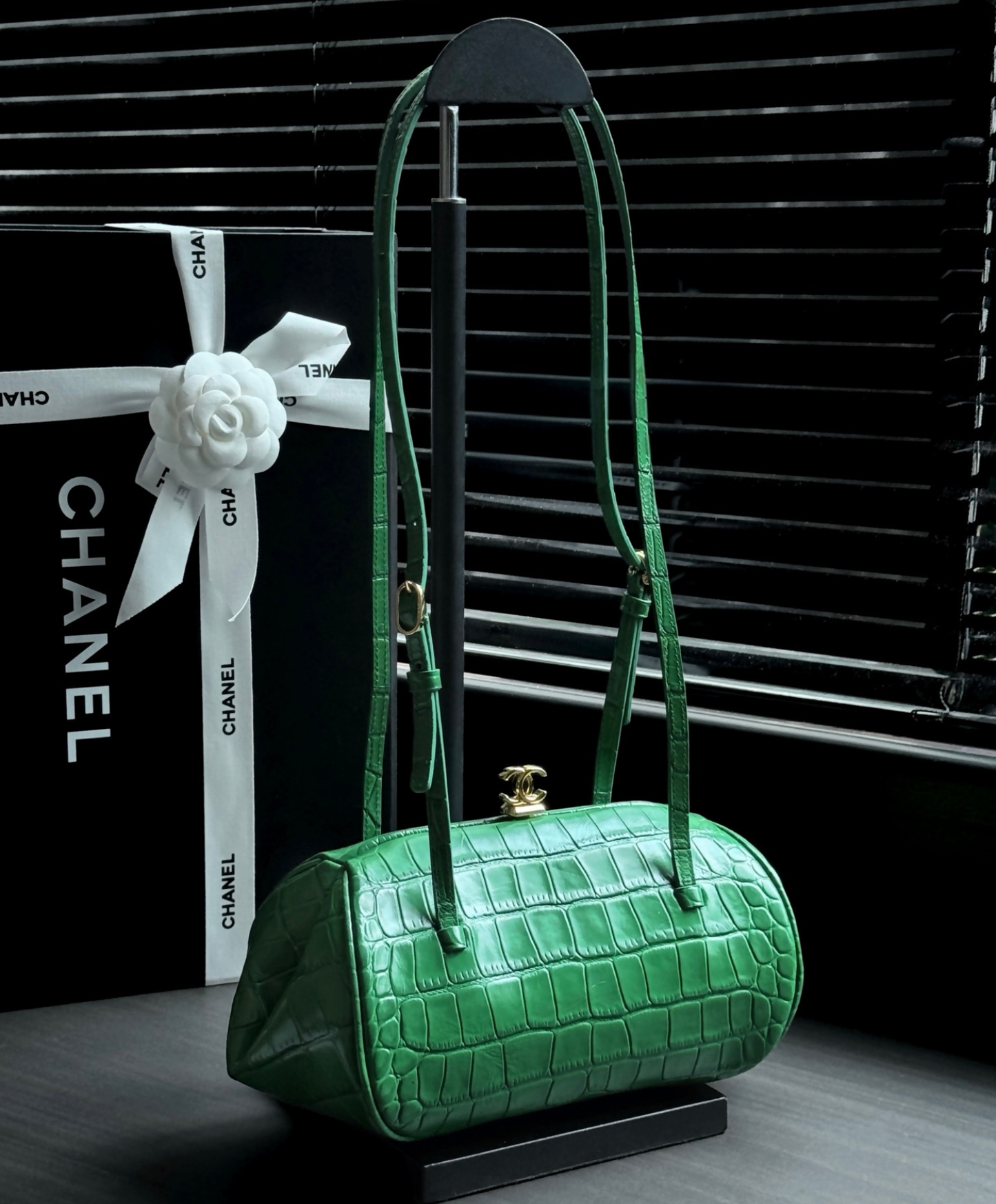 Clutch With Leather Strap
