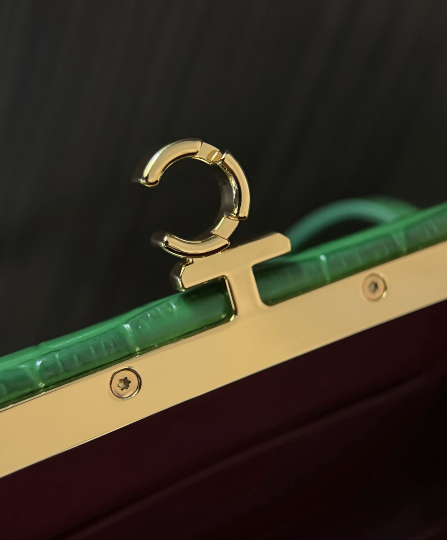 Clutch With Leather Strap