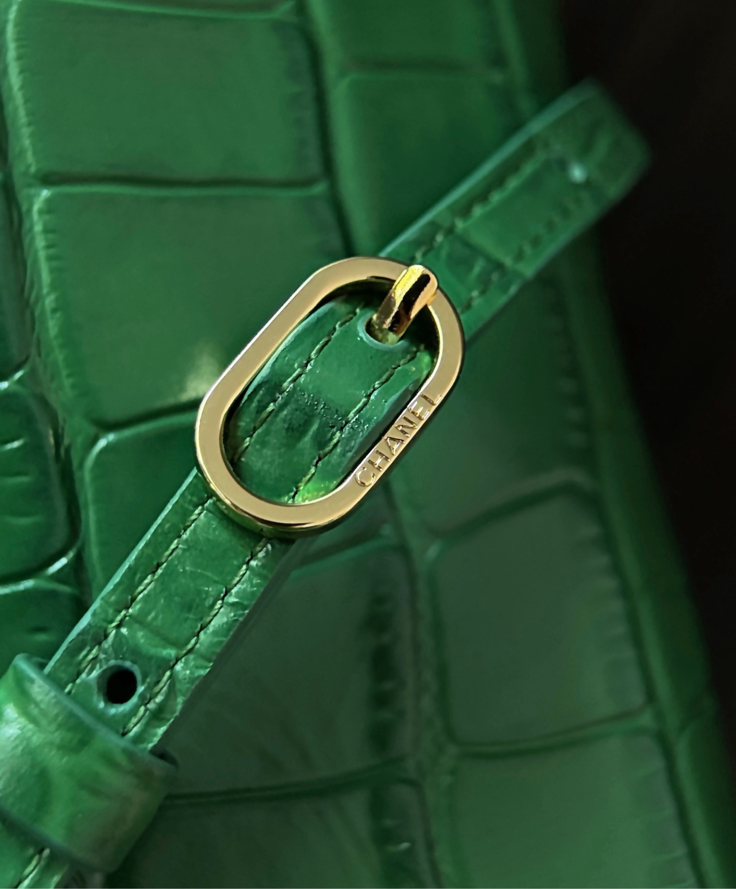 Clutch With Leather Strap