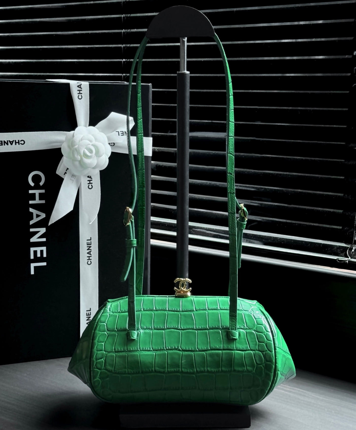 Clutch With Leather Strap