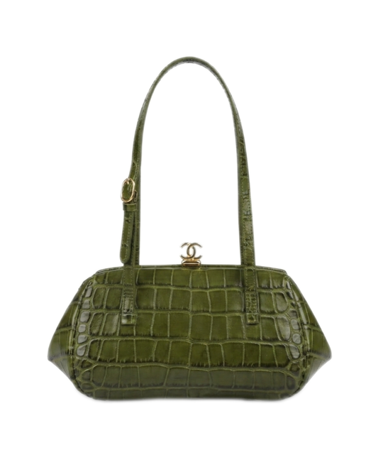 Clutch With Leather Strap